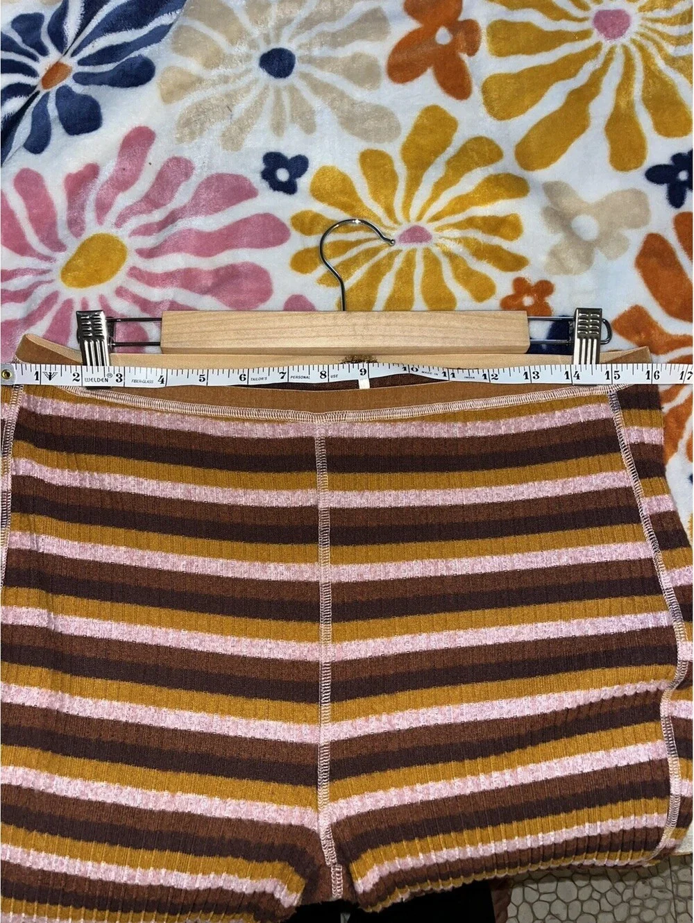 Free People Scrunch And Snuggle Multicolor Striped Lounge Leggings Size Medium